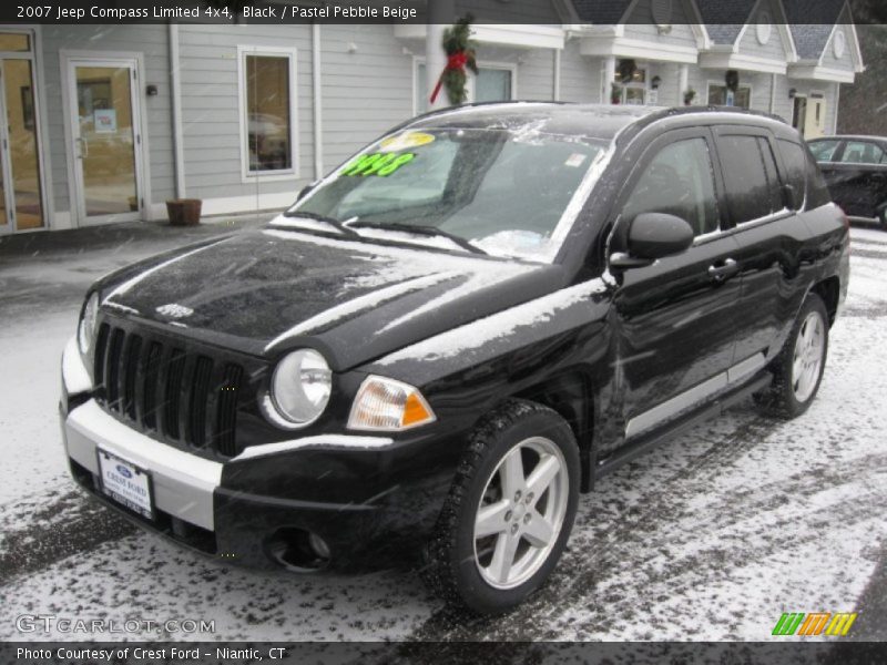 Black / Pastel Pebble Beige 2007 Jeep Compass Limited 4x4