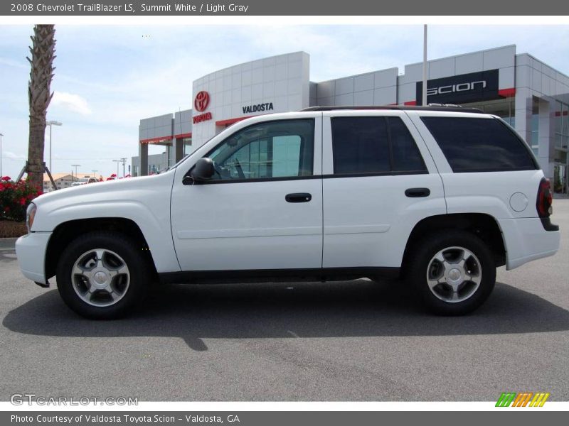 Summit White / Light Gray 2008 Chevrolet TrailBlazer LS