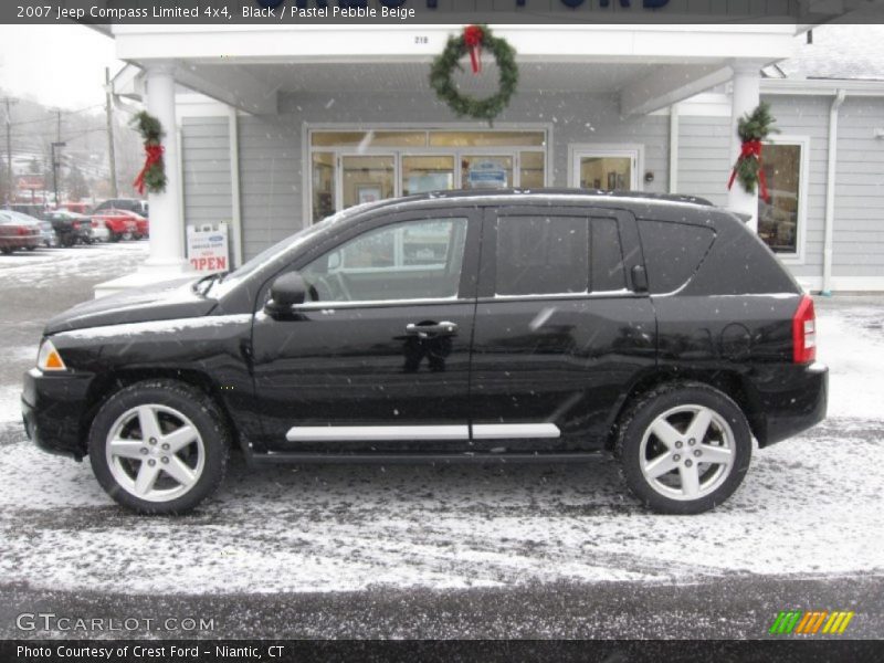 Black / Pastel Pebble Beige 2007 Jeep Compass Limited 4x4