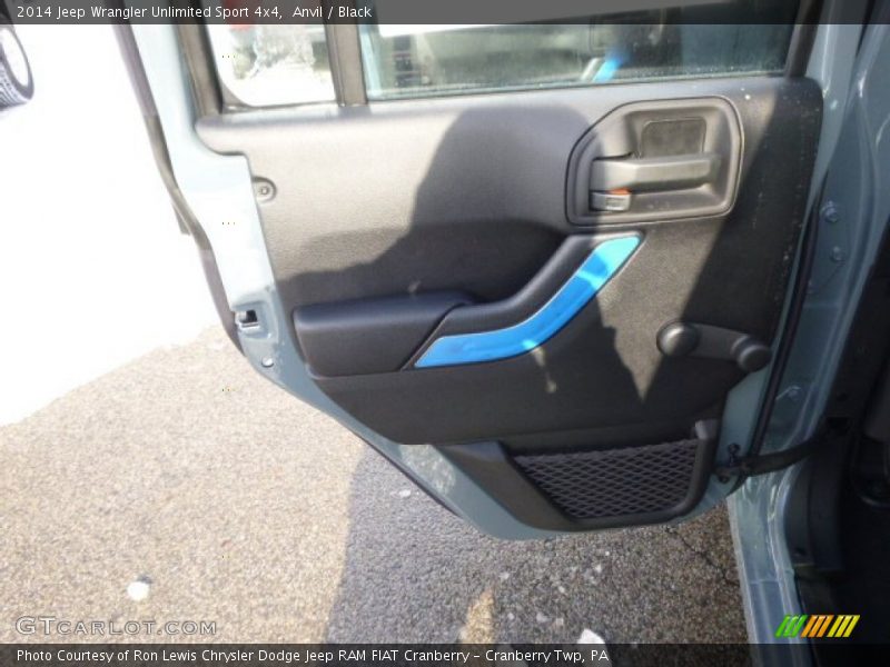 Anvil / Black 2014 Jeep Wrangler Unlimited Sport 4x4