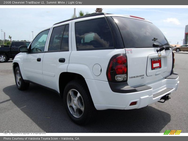 Summit White / Light Gray 2008 Chevrolet TrailBlazer LS