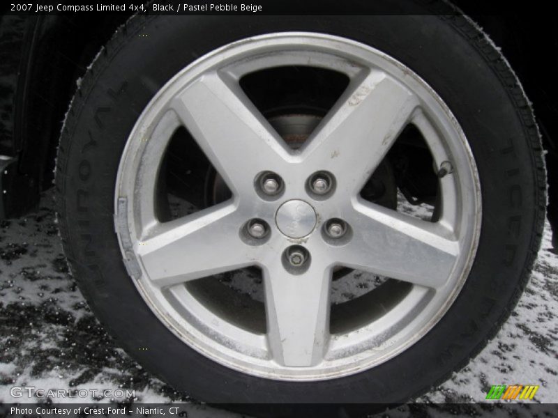 Black / Pastel Pebble Beige 2007 Jeep Compass Limited 4x4