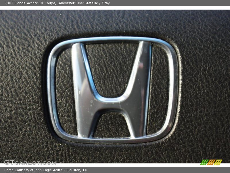 Alabaster Silver Metallic / Gray 2007 Honda Accord LX Coupe