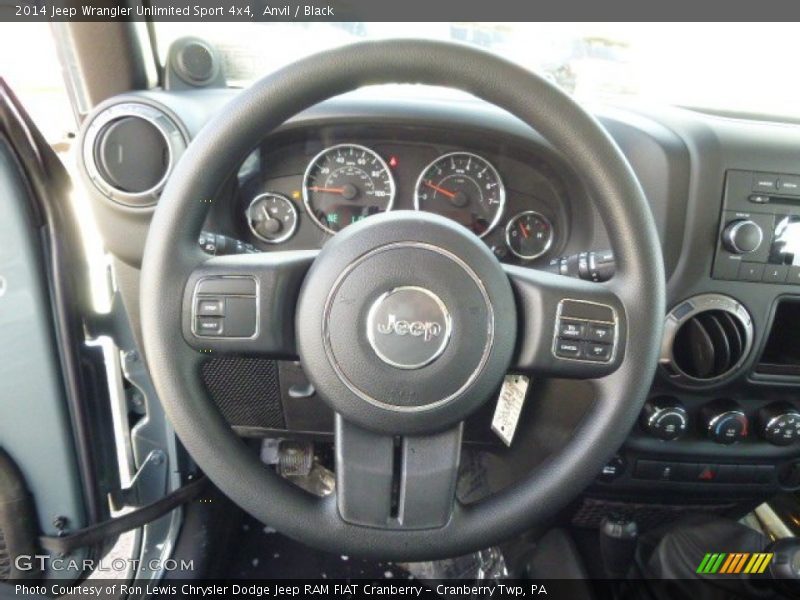 Anvil / Black 2014 Jeep Wrangler Unlimited Sport 4x4