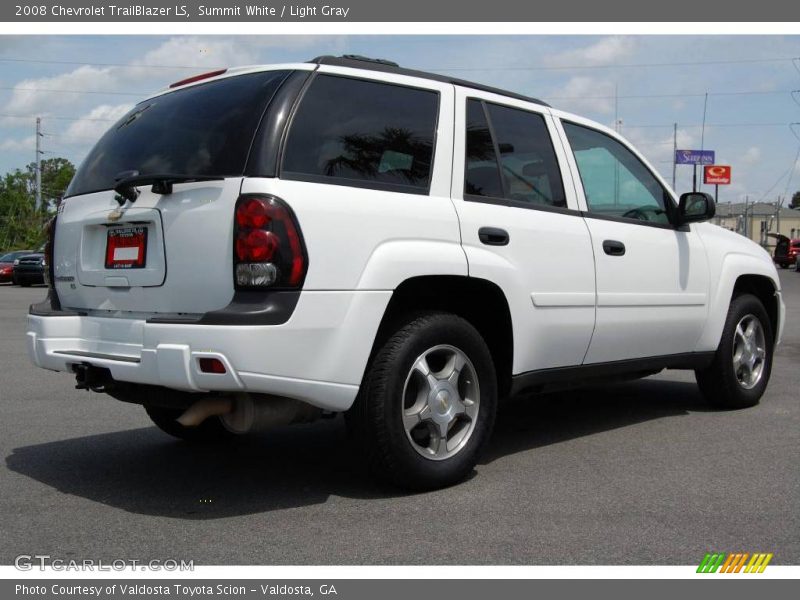 Summit White / Light Gray 2008 Chevrolet TrailBlazer LS