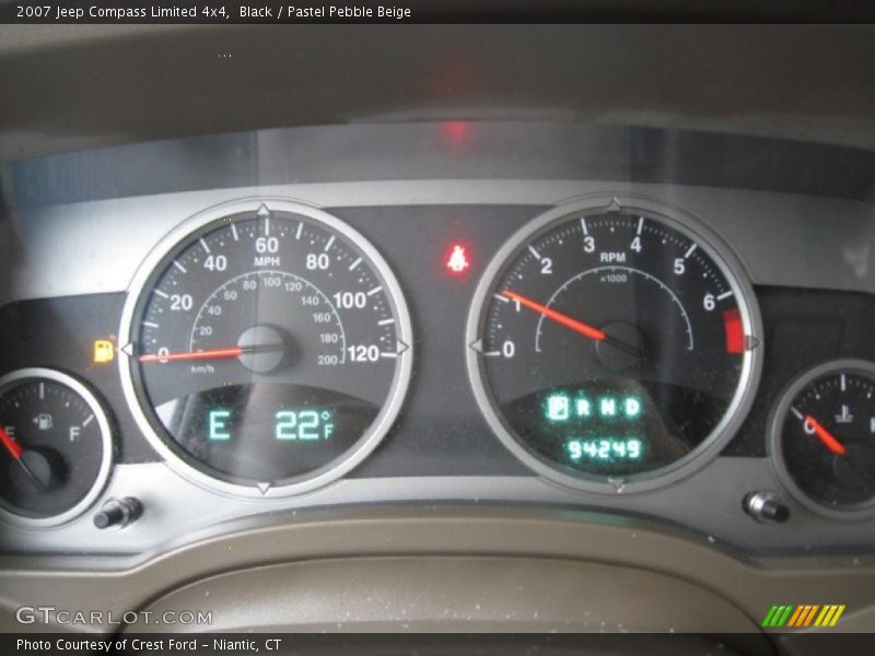 Black / Pastel Pebble Beige 2007 Jeep Compass Limited 4x4