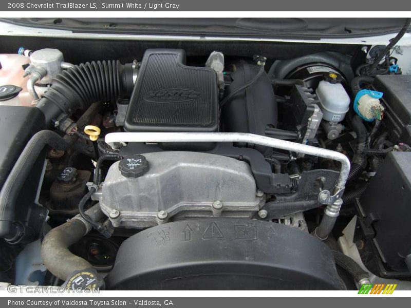 Summit White / Light Gray 2008 Chevrolet TrailBlazer LS