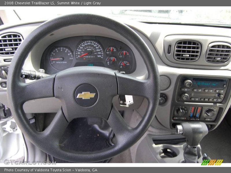 Summit White / Light Gray 2008 Chevrolet TrailBlazer LS