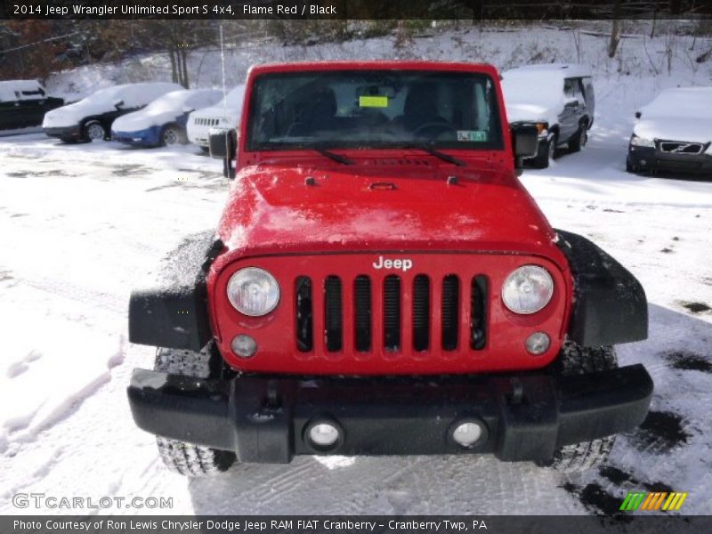 Flame Red / Black 2014 Jeep Wrangler Unlimited Sport S 4x4