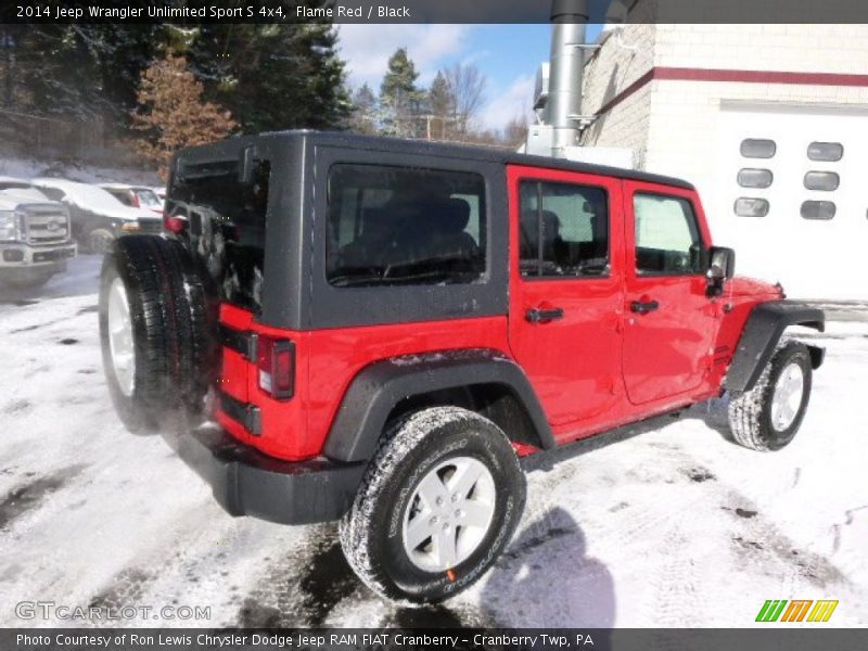 Flame Red / Black 2014 Jeep Wrangler Unlimited Sport S 4x4