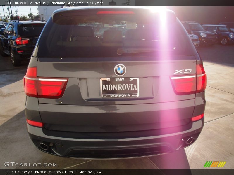 Platinum Gray Metallic / Oyster 2011 BMW X5 xDrive 35i