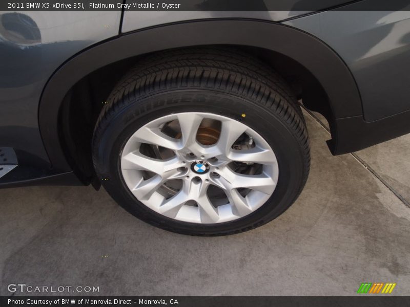 Platinum Gray Metallic / Oyster 2011 BMW X5 xDrive 35i
