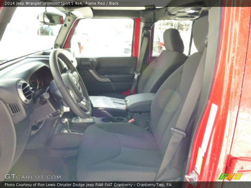 Flame Red / Black 2014 Jeep Wrangler Unlimited Sport S 4x4