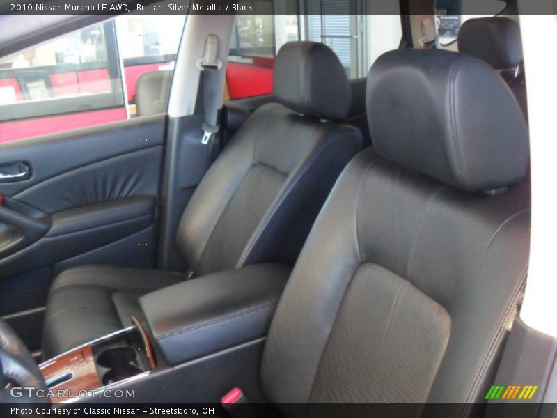 Brilliant Silver Metallic / Black 2010 Nissan Murano LE AWD