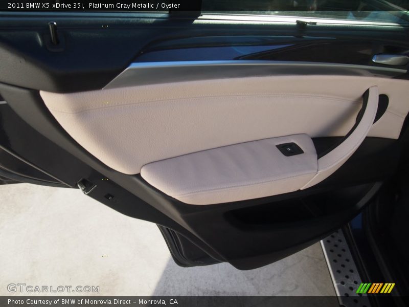 Platinum Gray Metallic / Oyster 2011 BMW X5 xDrive 35i