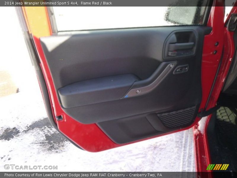 Flame Red / Black 2014 Jeep Wrangler Unlimited Sport S 4x4