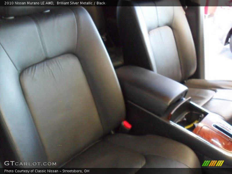 Brilliant Silver Metallic / Black 2010 Nissan Murano LE AWD
