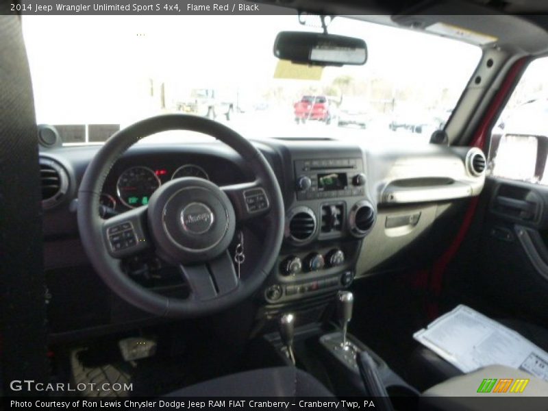 Flame Red / Black 2014 Jeep Wrangler Unlimited Sport S 4x4