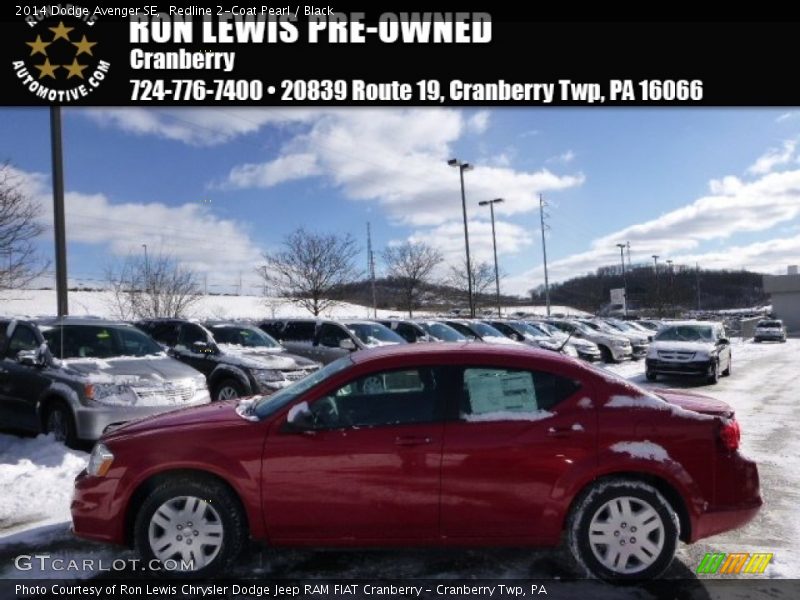 Redline 2-Coat Pearl / Black 2014 Dodge Avenger SE