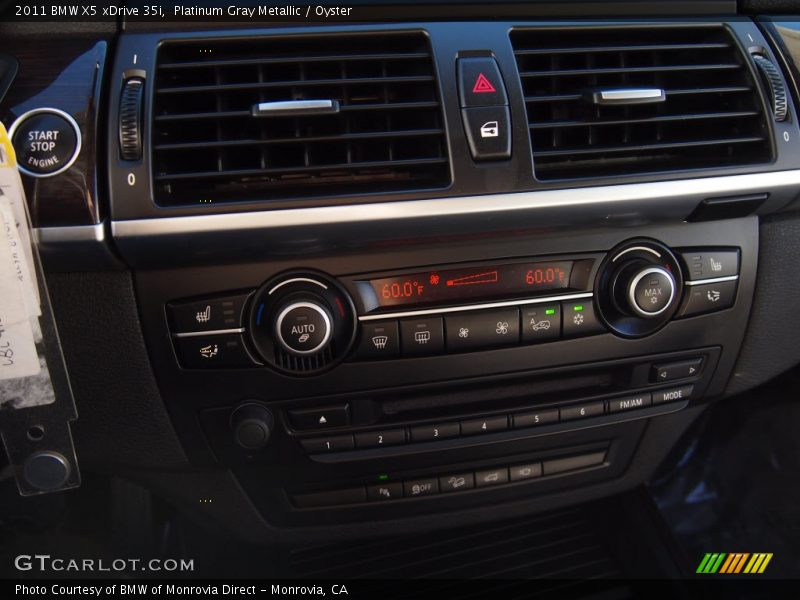 Platinum Gray Metallic / Oyster 2011 BMW X5 xDrive 35i
