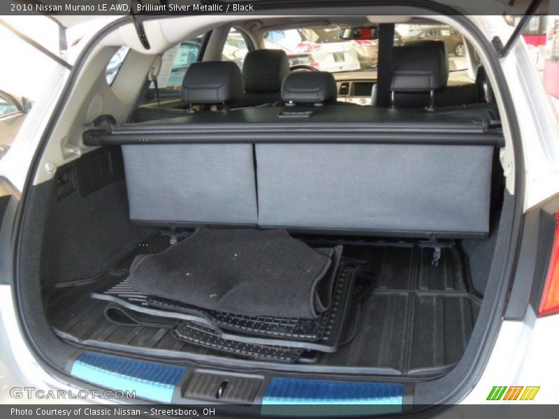 Brilliant Silver Metallic / Black 2010 Nissan Murano LE AWD