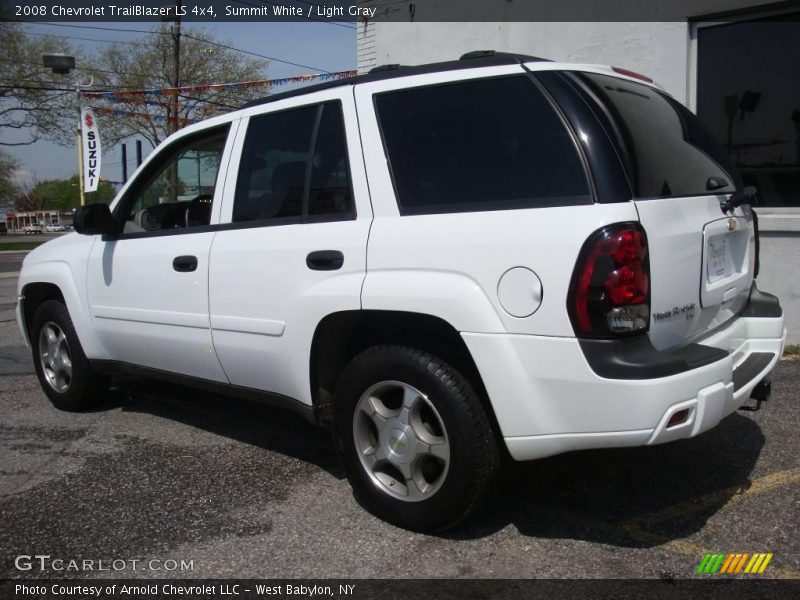 Summit White / Light Gray 2008 Chevrolet TrailBlazer LS 4x4