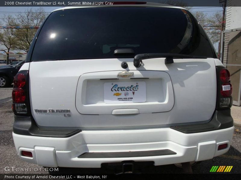 Summit White / Light Gray 2008 Chevrolet TrailBlazer LS 4x4