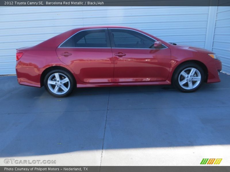 Barcelona Red Metallic / Black/Ash 2012 Toyota Camry SE