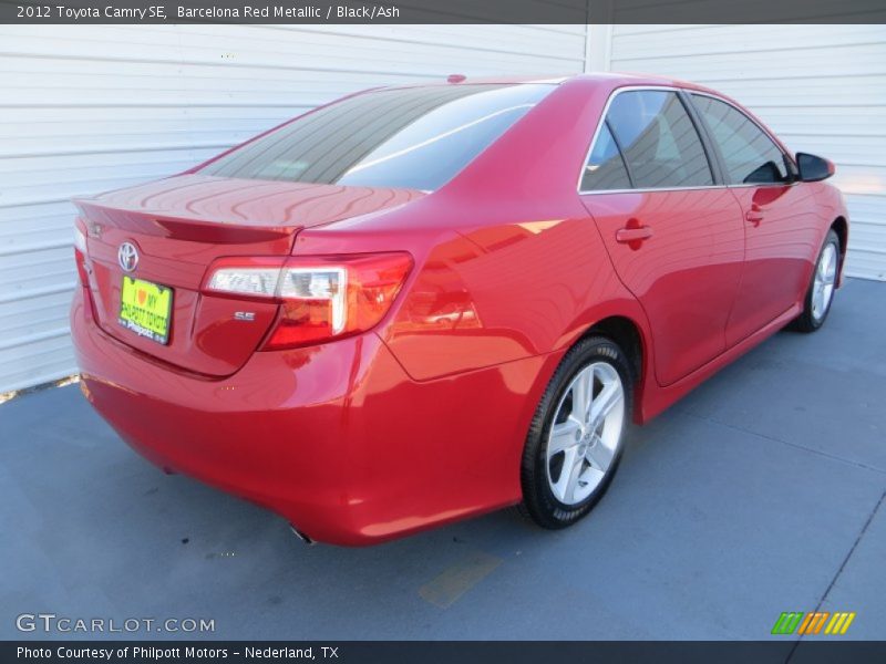 Barcelona Red Metallic / Black/Ash 2012 Toyota Camry SE