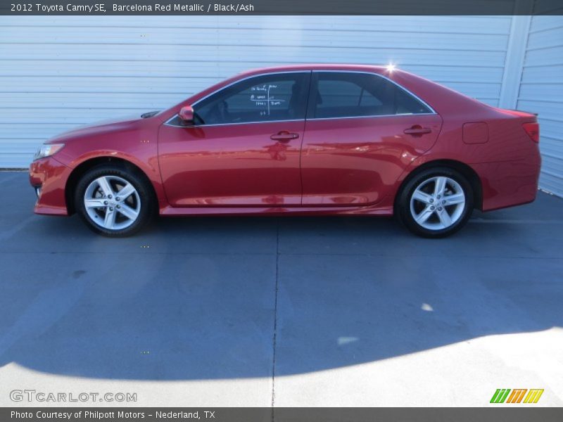 Barcelona Red Metallic / Black/Ash 2012 Toyota Camry SE