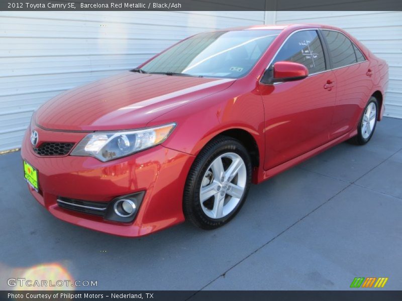 Barcelona Red Metallic / Black/Ash 2012 Toyota Camry SE