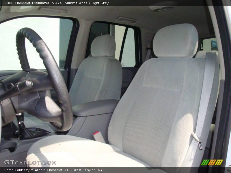 Summit White / Light Gray 2008 Chevrolet TrailBlazer LS 4x4