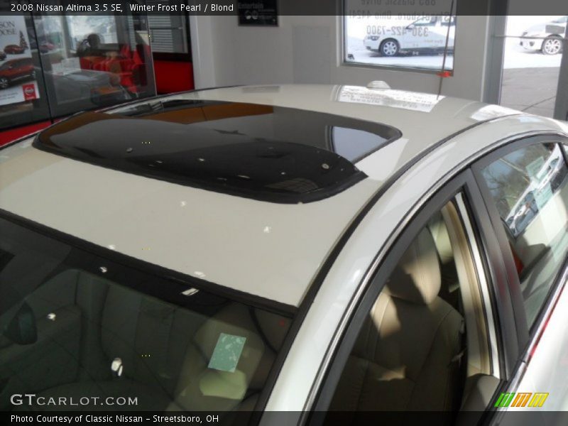 Winter Frost Pearl / Blond 2008 Nissan Altima 3.5 SE
