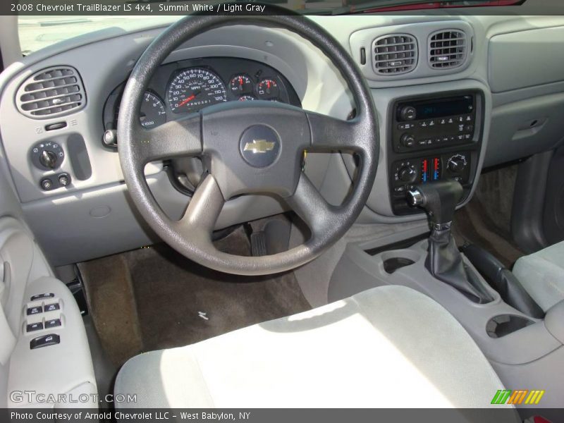 Summit White / Light Gray 2008 Chevrolet TrailBlazer LS 4x4