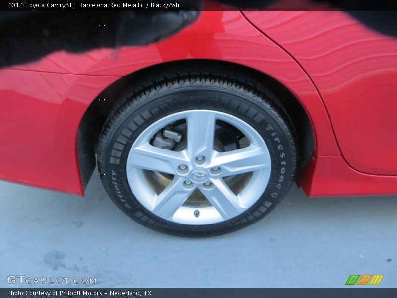 Barcelona Red Metallic / Black/Ash 2012 Toyota Camry SE