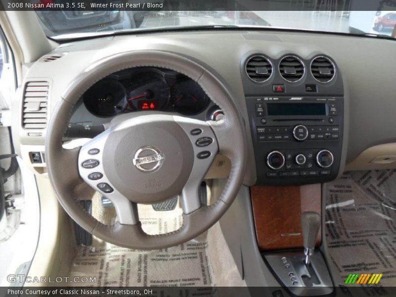 Winter Frost Pearl / Blond 2008 Nissan Altima 3.5 SE