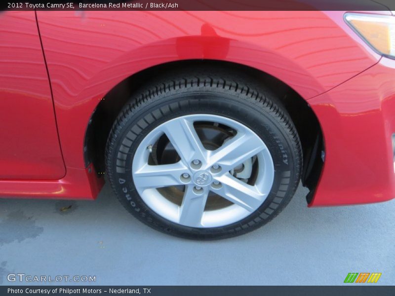 Barcelona Red Metallic / Black/Ash 2012 Toyota Camry SE