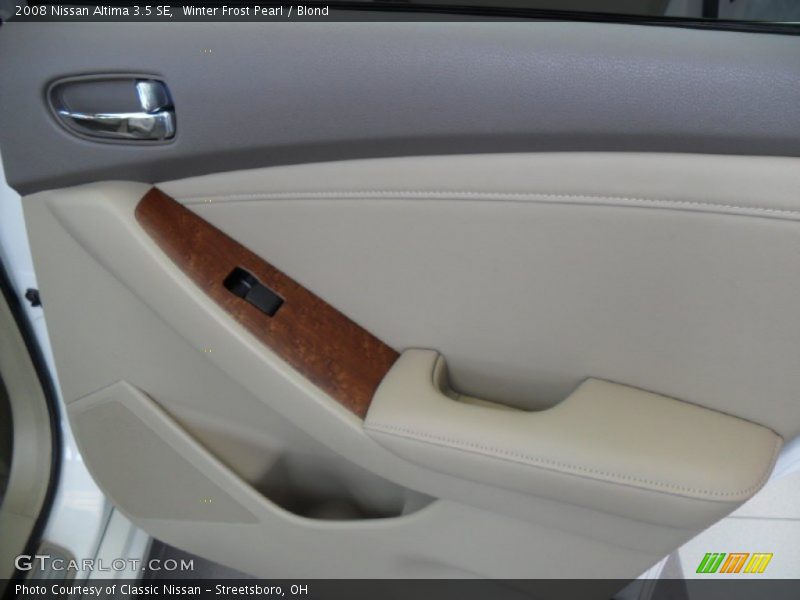 Winter Frost Pearl / Blond 2008 Nissan Altima 3.5 SE