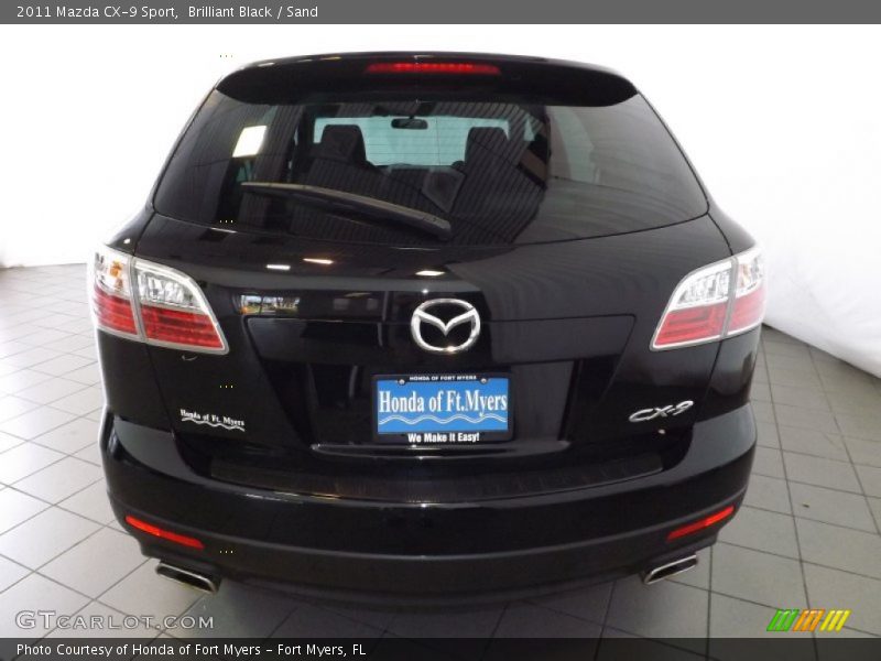 Brilliant Black / Sand 2011 Mazda CX-9 Sport