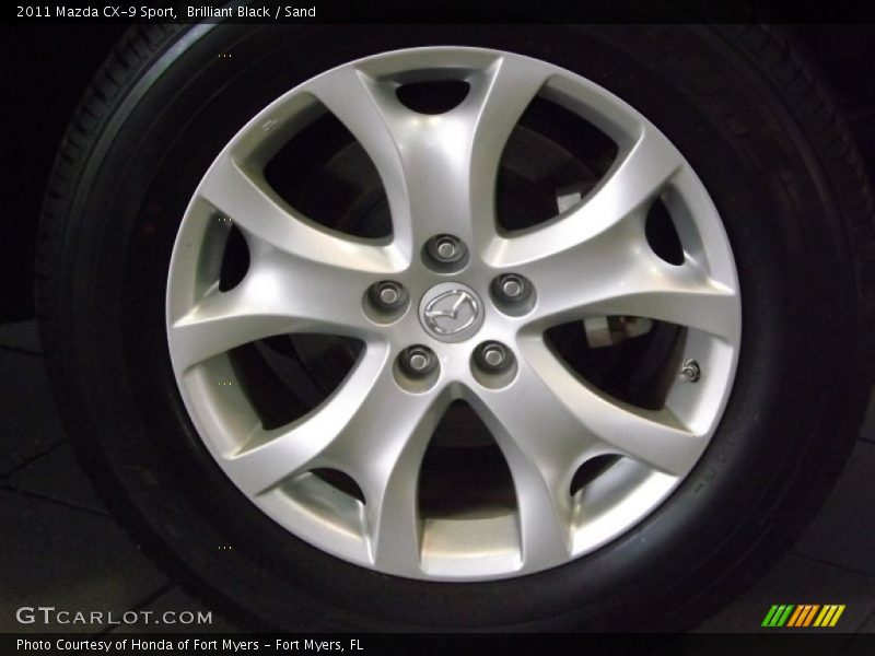 Brilliant Black / Sand 2011 Mazda CX-9 Sport