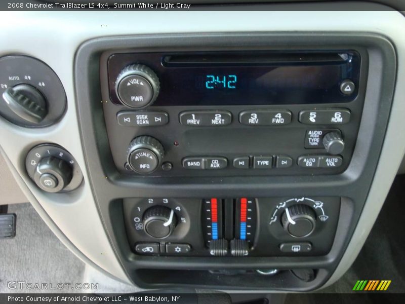 Summit White / Light Gray 2008 Chevrolet TrailBlazer LS 4x4
