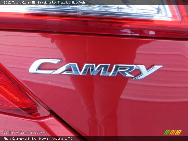 Barcelona Red Metallic / Black/Ash 2012 Toyota Camry SE