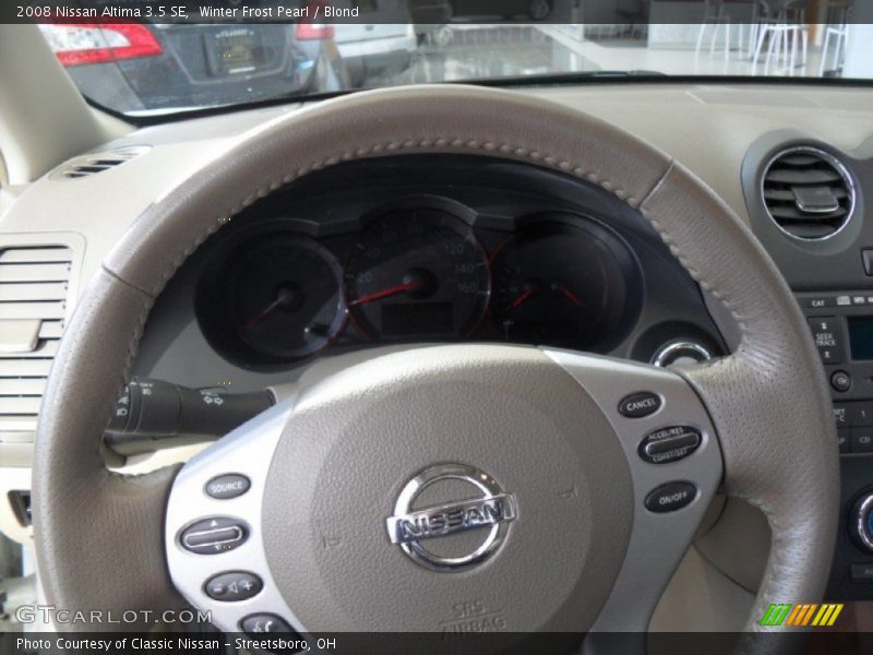 Winter Frost Pearl / Blond 2008 Nissan Altima 3.5 SE