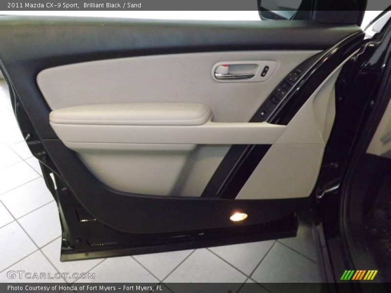 Brilliant Black / Sand 2011 Mazda CX-9 Sport