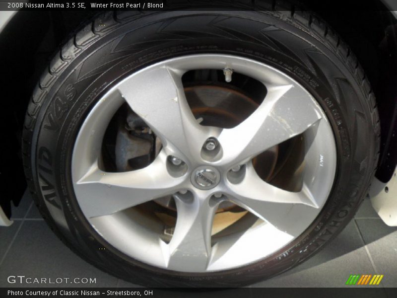 Winter Frost Pearl / Blond 2008 Nissan Altima 3.5 SE