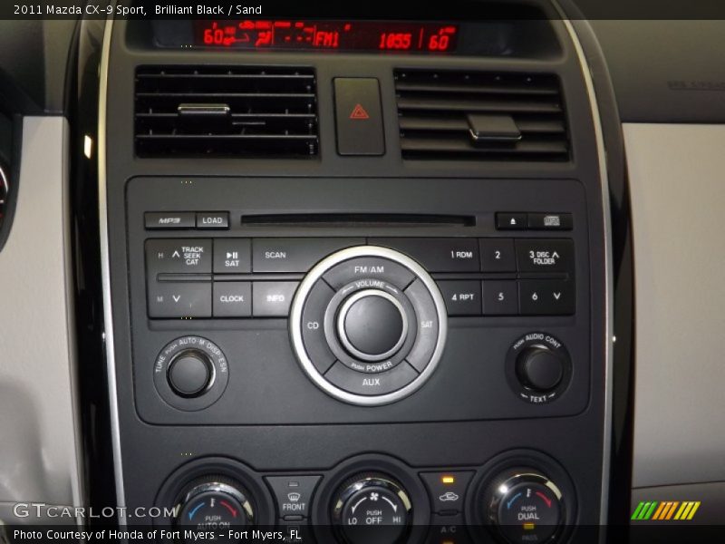 Brilliant Black / Sand 2011 Mazda CX-9 Sport