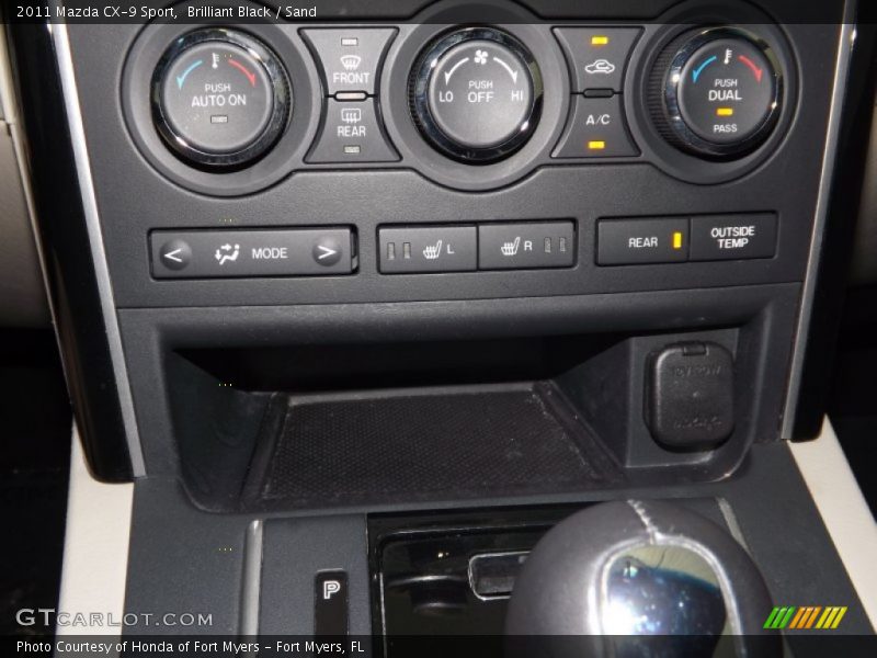 Brilliant Black / Sand 2011 Mazda CX-9 Sport
