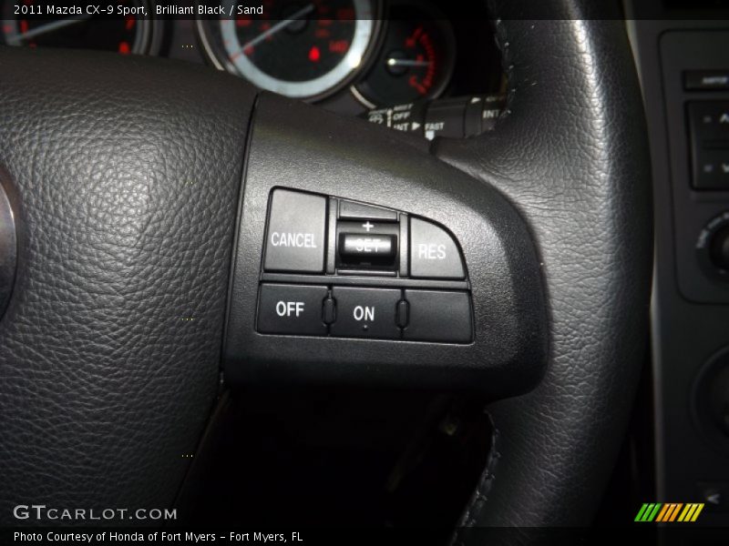 Brilliant Black / Sand 2011 Mazda CX-9 Sport