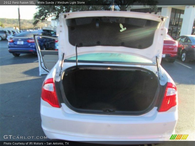 White Suede / Medium Light Stone 2012 Ford Fusion SEL