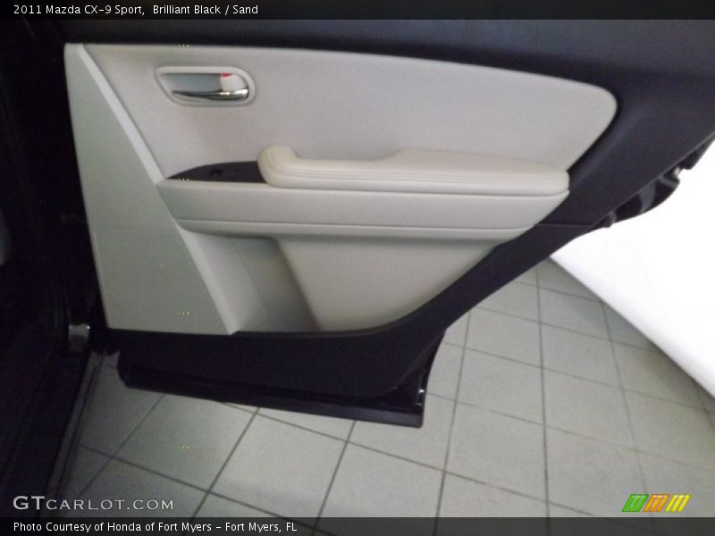 Brilliant Black / Sand 2011 Mazda CX-9 Sport